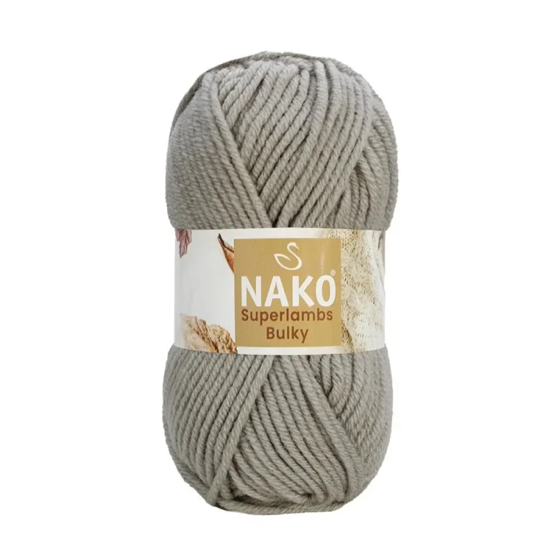 Nako Süperlambs bulky İplik: %25 yün, %75 akrilik, 100 g - 100 m. Kolay örülür, 30°C’de yıkanabilir, zengin renk seçenekleriyle her projeye uygun!