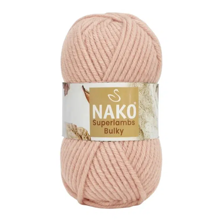 Nako Süperlambs bulky İplik: %25 yün, %75 akrilik, 100 g - 100 m. Kolay örülür, 30°C’de yıkanabilir, zengin renk seçenekleriyle her projeye uygun!