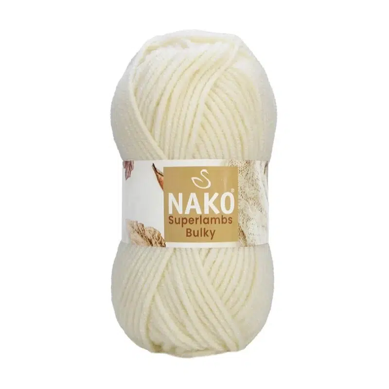 Nako Süperlambs bulky İplik: %25 yün, %75 akrilik, 100 g - 100 m. Kolay örülür, 30°C’de yıkanabilir, zengin renk seçenekleriyle her projeye uygun!