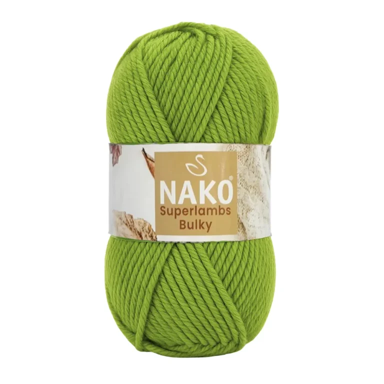 Nako Süperlambs bulky İplik: %25 yün, %75 akrilik, 100 g - 100 m. Kolay örülür, 30°C’de yıkanabilir, zengin renk seçenekleriyle her projeye uygun!