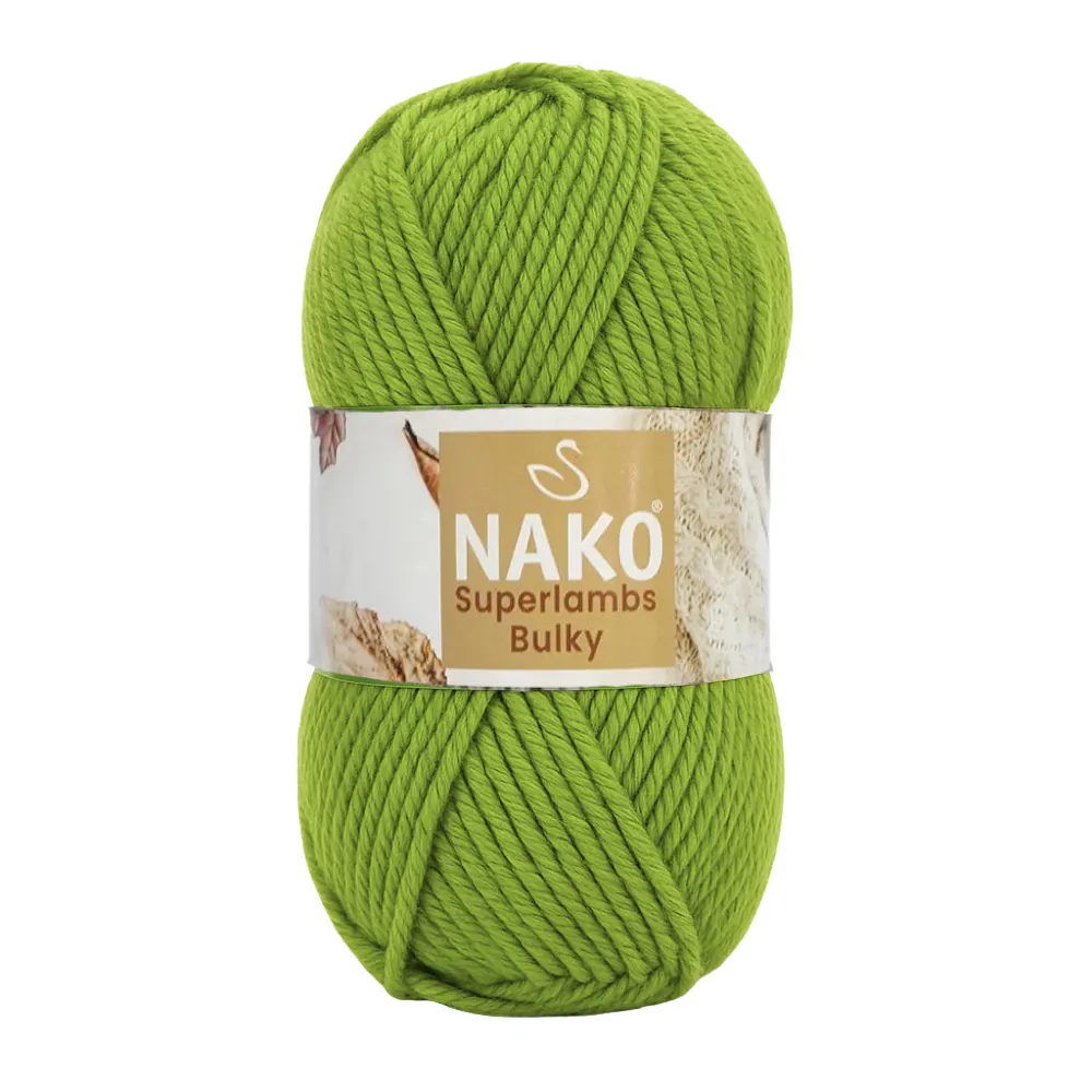 nako-süperlambs-bulky-3330 Nako Süperlambs bulky İplik: %25 yün, %75 akrilik, 100 g - 100 m. Kolay örülür, 30°C’de yıkanabilir, zengin renk seçenekleriyle her projeye uygun!