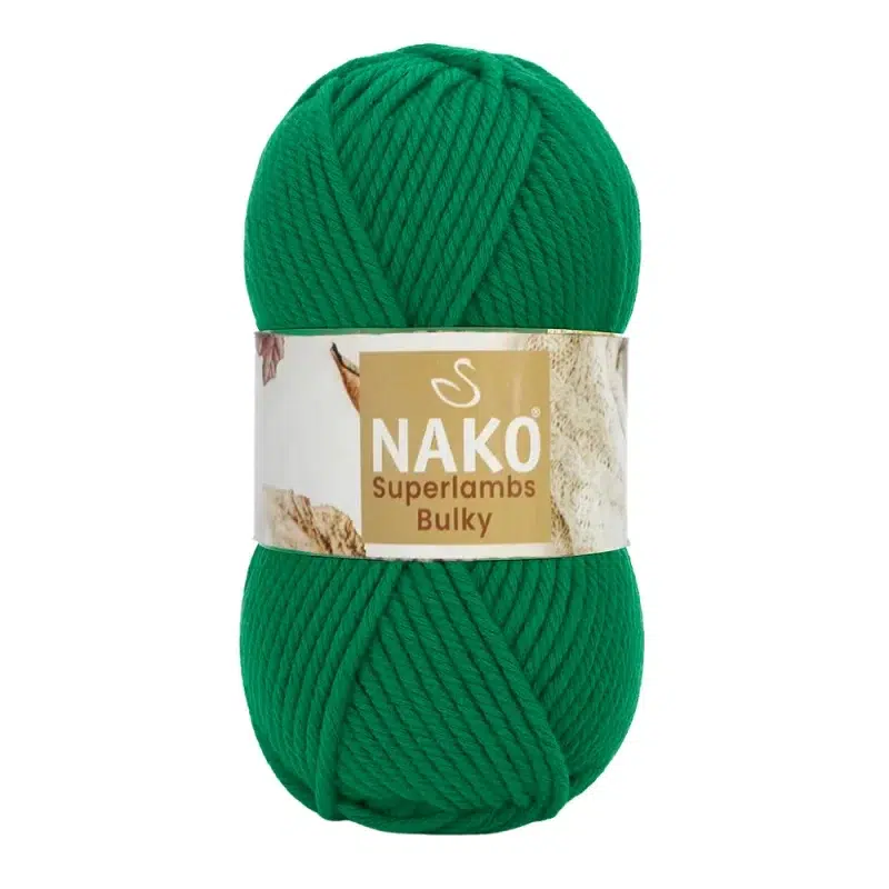 Nako Süperlambs bulky İplik: %25 yün, %75 akrilik, 100 g - 100 m. Kolay örülür, 30°C’de yıkanabilir, zengin renk seçenekleriyle her projeye uygun!