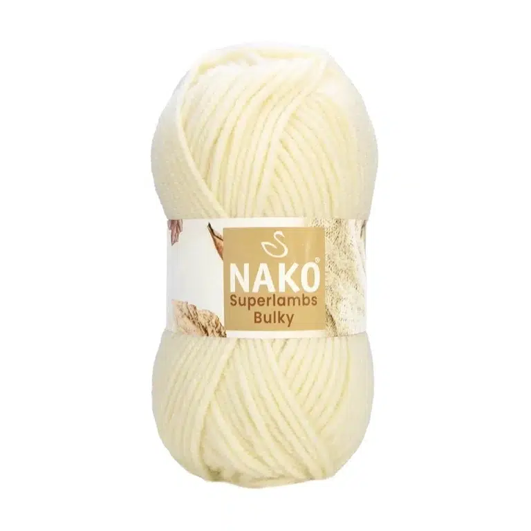 Nako Süperlambs bulky İplik: %25 yün, %75 akrilik, 100 g - 100 m. Kolay örülür, 30°C’de yıkanabilir, zengin renk seçenekleriyle her projeye uygun!