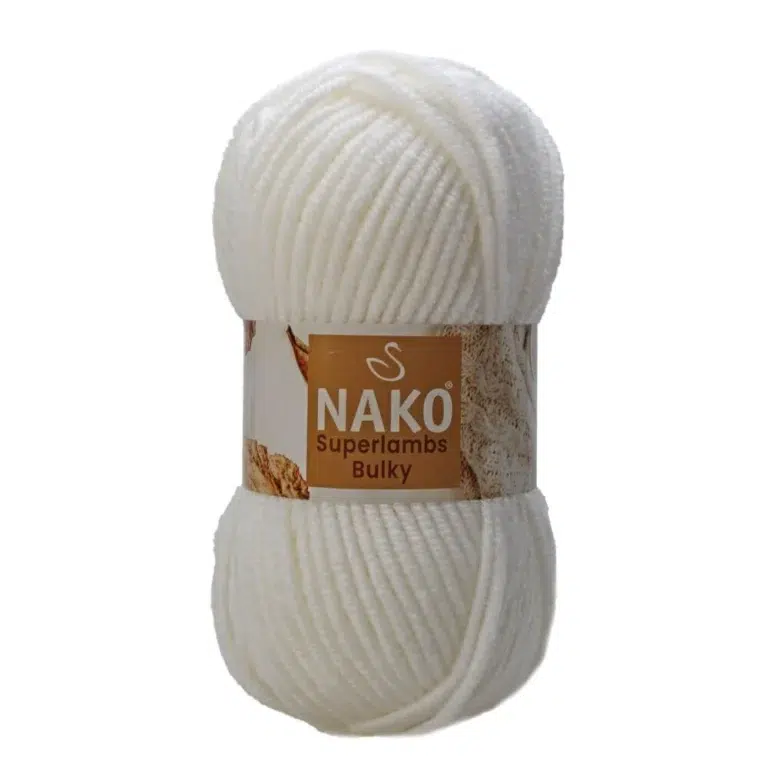 Nako Süperlambs bulky İplik: %25 yün, %75 akrilik, 100 g - 100 m. Kolay örülür, 30°C’de yıkanabilir, zengin renk seçenekleriyle her projeye uygun!