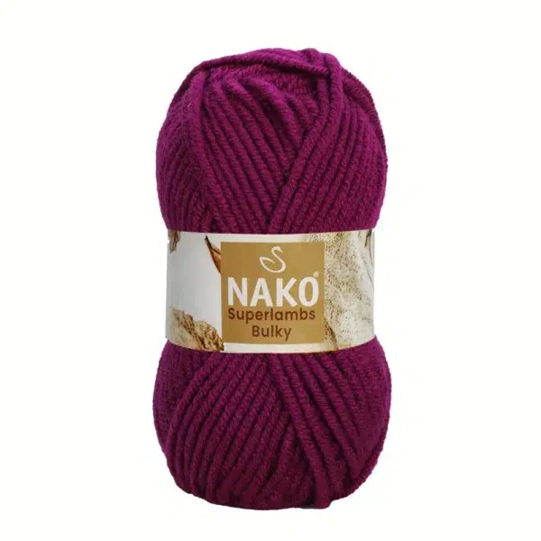 Nako Süperlambs bulky İplik: %25 yün, %75 akrilik, 100 g - 100 m. Kolay örülür, 30°C’de yıkanabilir, zengin renk seçenekleriyle her projeye uygun!