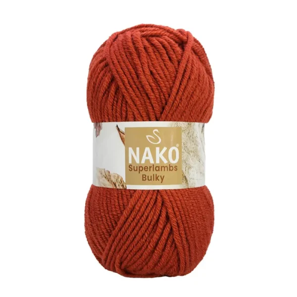 Nako Süperlambs bulky İplik: %25 yün, %75 akrilik, 100 g - 100 m. Kolay örülür, 30°C’de yıkanabilir, zengin renk seçenekleriyle her projeye uygun!