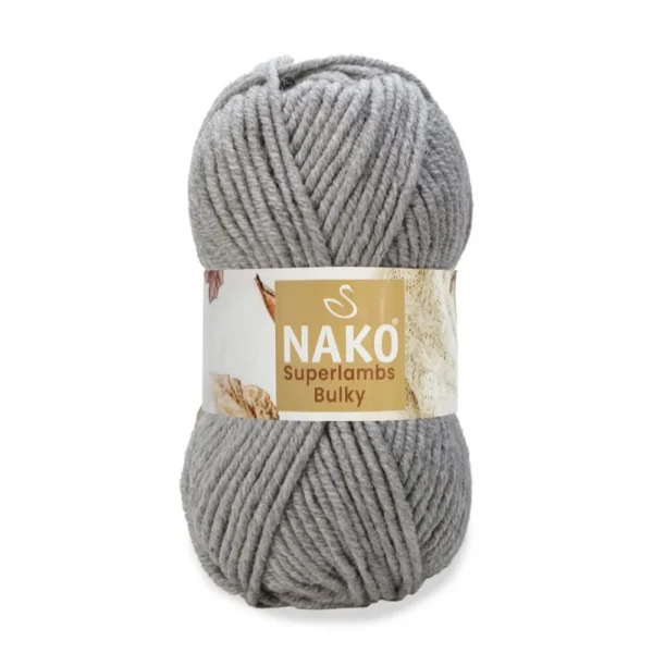 Nako Süperlambs bulky İplik: %25 yün, %75 akrilik, 100 g - 100 m. Kolay örülür, 30°C’de yıkanabilir, zengin renk seçenekleriyle her projeye uygun!