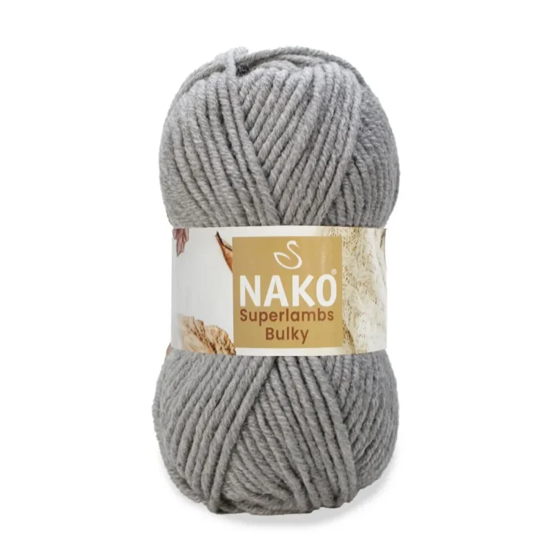 Nako Süperlambs bulky İplik: %25 yün, %75 akrilik, 100 g - 100 m. Kolay örülür, 30°C’de yıkanabilir, zengin renk seçenekleriyle her projeye uygun!