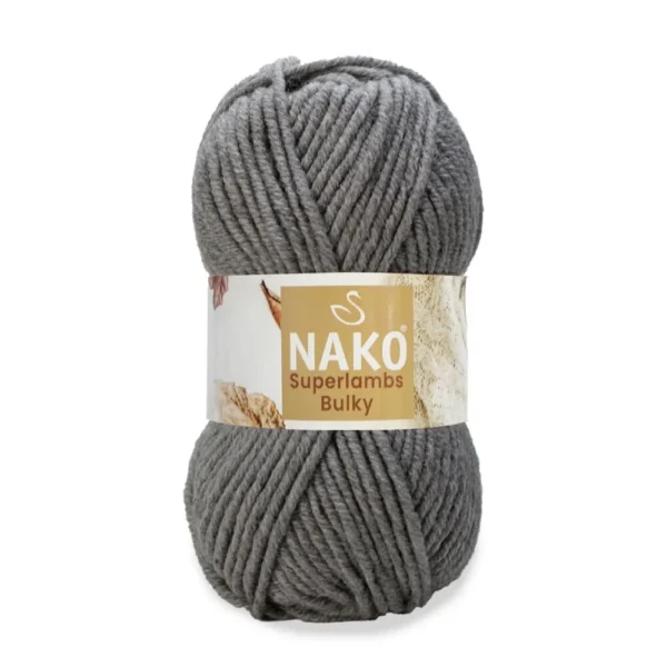 Nako Süperlambs bulky İplik: %25 yün, %75 akrilik, 100 g - 100 m. Kolay örülür, 30°C’de yıkanabilir, zengin renk seçenekleriyle her projeye uygun!