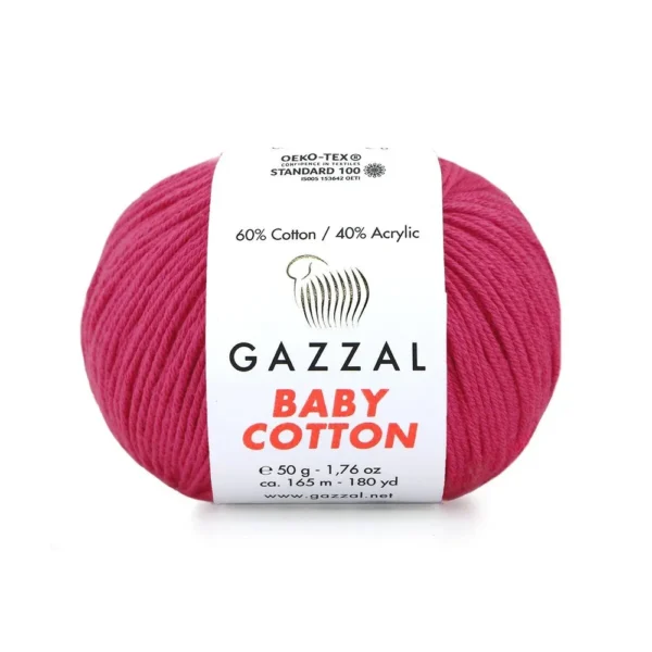 Gazzal Baby Cotton ile renklerin büyülü dünyasına adım atın. Yumuşak dokusu ve çeşitli renkleriyle her örgüye zarafet katın, özgünlüğünüzü ön plana çıkarın
