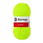 Kartopu Kristal K448 Neon Sarı Lif ve El Örgü İpi