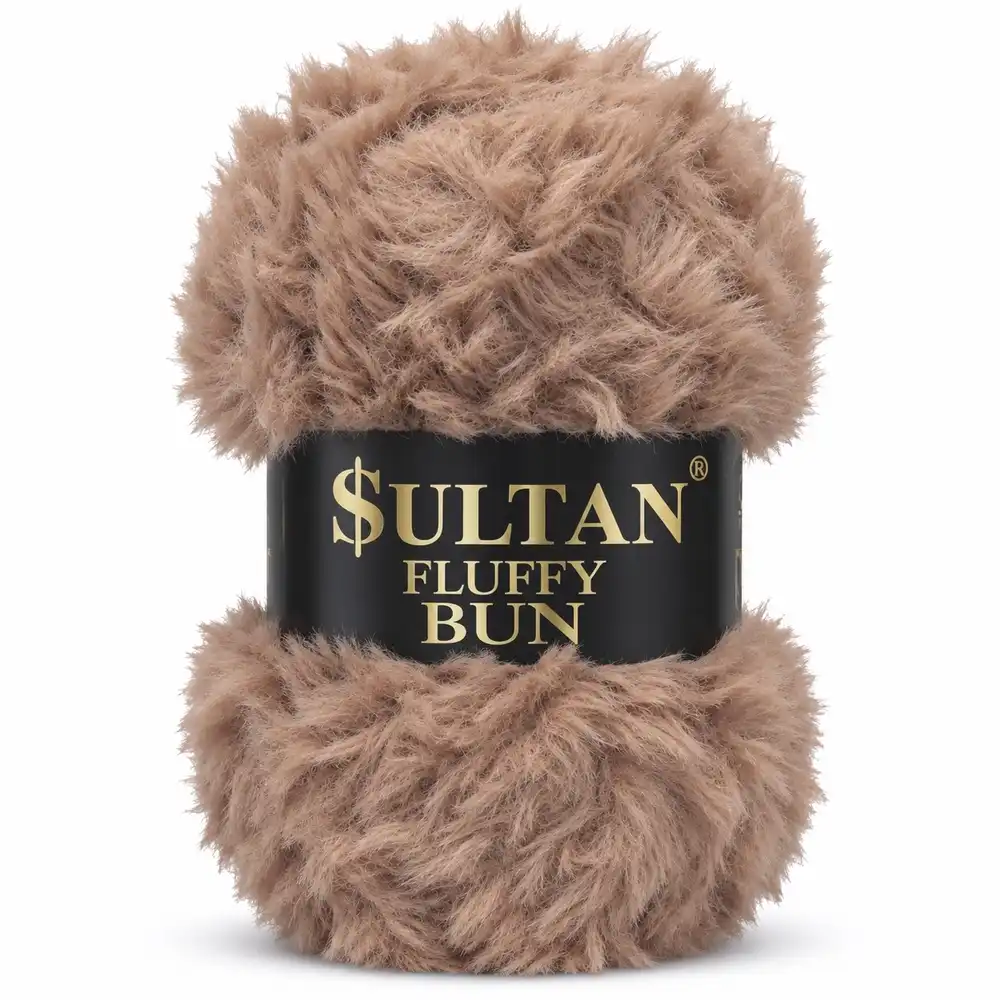 Sultan-fluffy-bun-77 Sultan Fluffy Bun 77 Karamel Kürk El Örgü İpi - Görsel 1