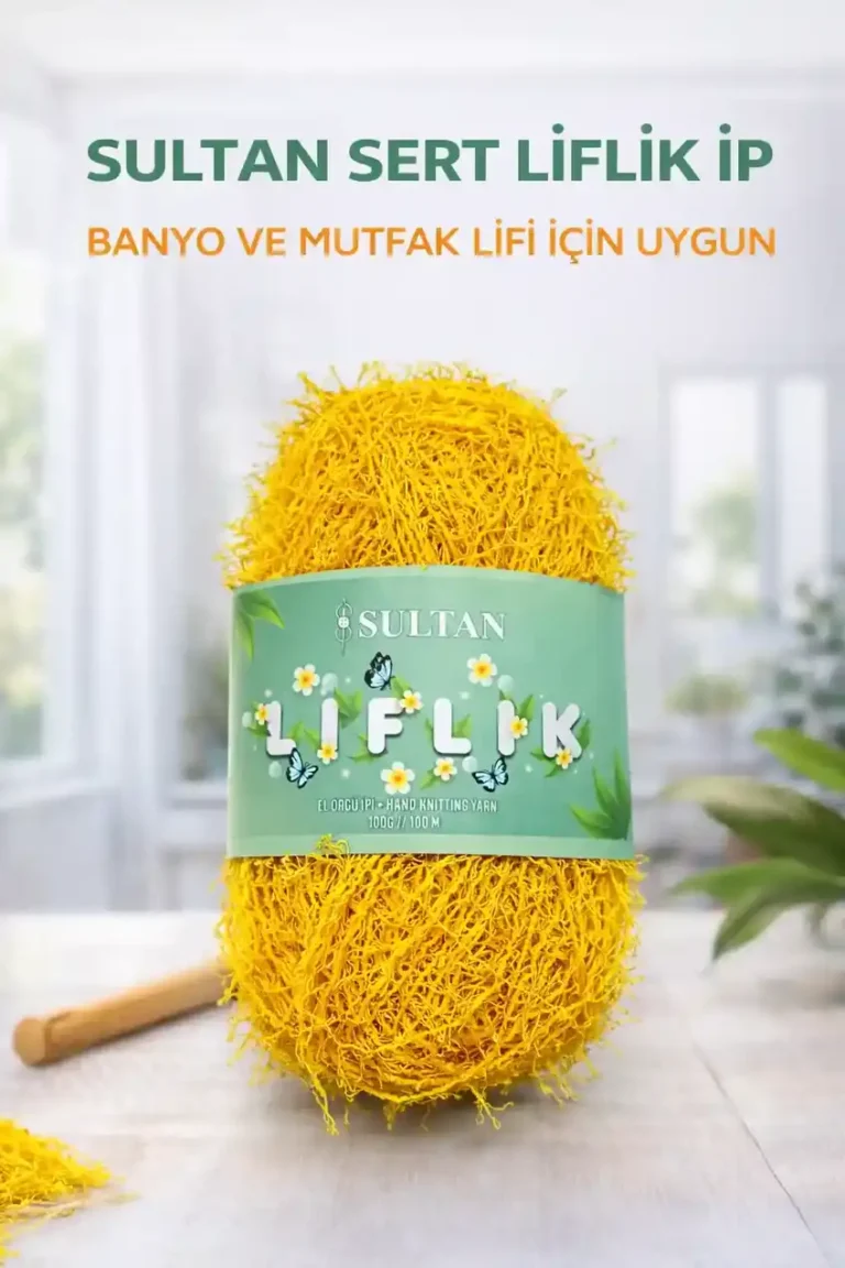 Sultan Sert Liflik ipi Sert Mutfak Lifi ve Banyo Lifi İpi Sert Saçaklı ip