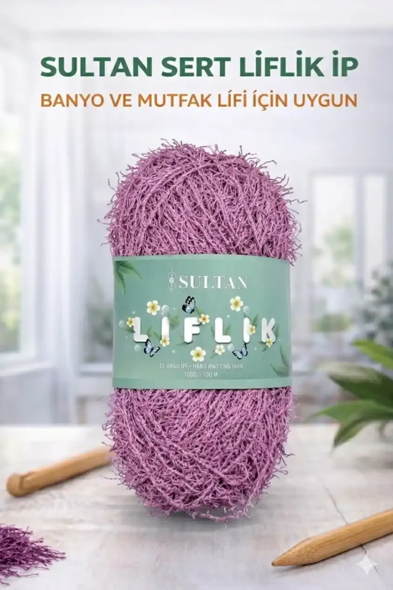 Sultan Sert Liflik ipi Sert Mutfak Lifi ve Banyo Lifi İpi Sert Saçaklı ip