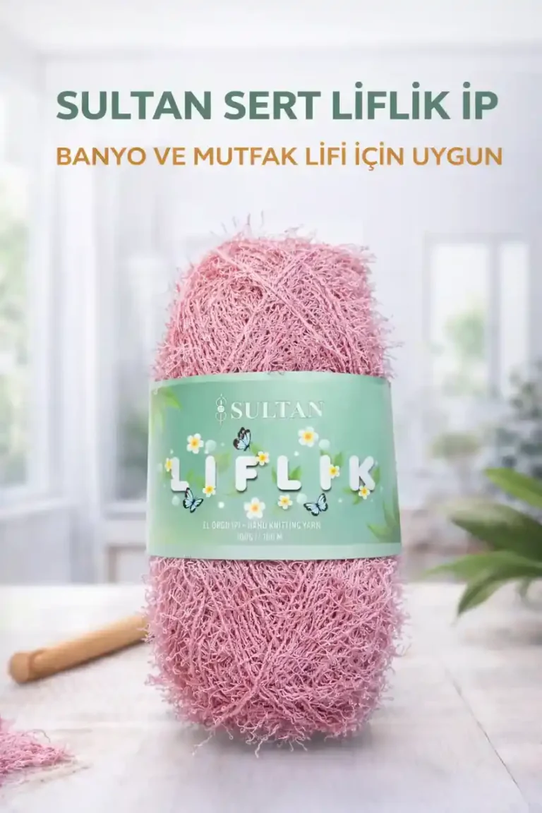 Sultan Sert Liflik ipi Sert Mutfak Lifi ve Banyo Lifi İpi Sert Saçaklı ip