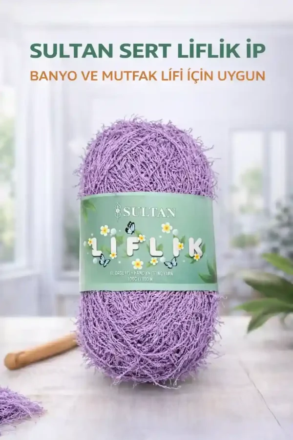 Sultan Sert Liflik ipi Sert Mutfak Lifi ve Banyo Lifi İpi Sert Saçaklı ip