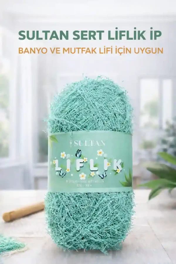 Sultan Sert Liflik ipi Sert Mutfak Lifi ve Banyo Lifi İpi Sert Saçaklı ip