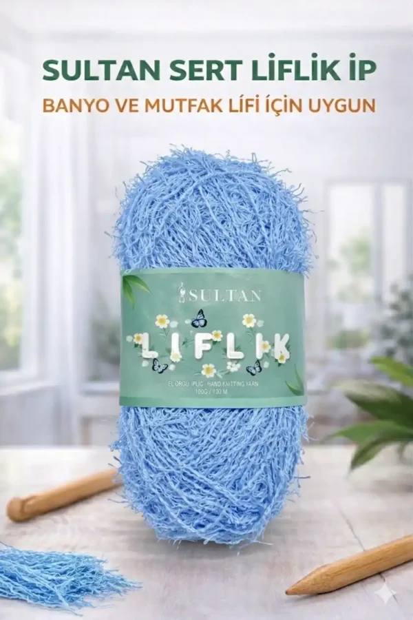 Sultan Sert Liflik ipi Sert Mutfak Lifi ve Banyo Lifi İpi Sert Saçaklı ip