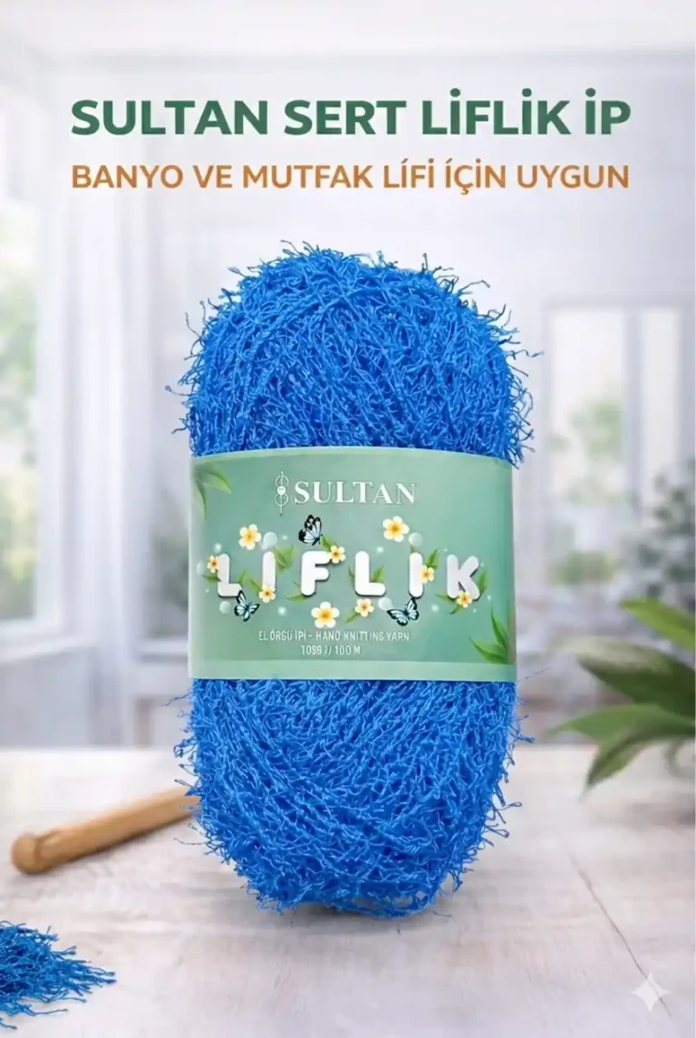 Sultan Sert Liflik ipi Sert Mutfak Lifi ve Banyo Lifi İpi Sert Saçaklı ip