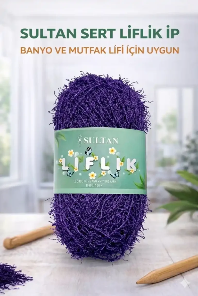 Sultan Sert Liflik ipi Sert Mutfak Lifi ve Banyo Lifi İpi Sert Saçaklı ip