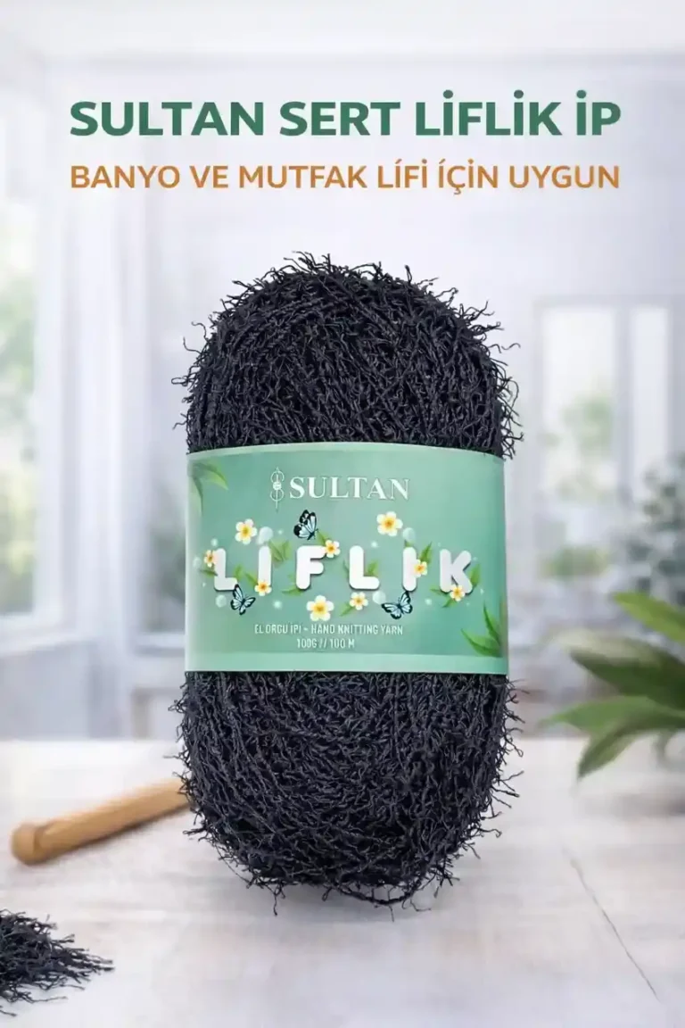 Sultan Sert Liflik ipi Sert Mutfak Lifi ve Banyo Lifi İpi Sert Saçaklı ip